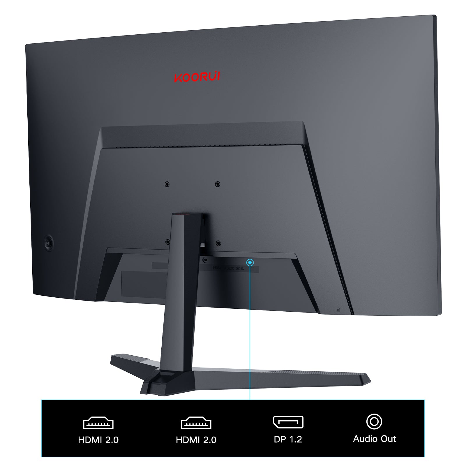 KOORUI 27E6CA 27-inch VA FHD 180Hz Curved Gaming Monitor