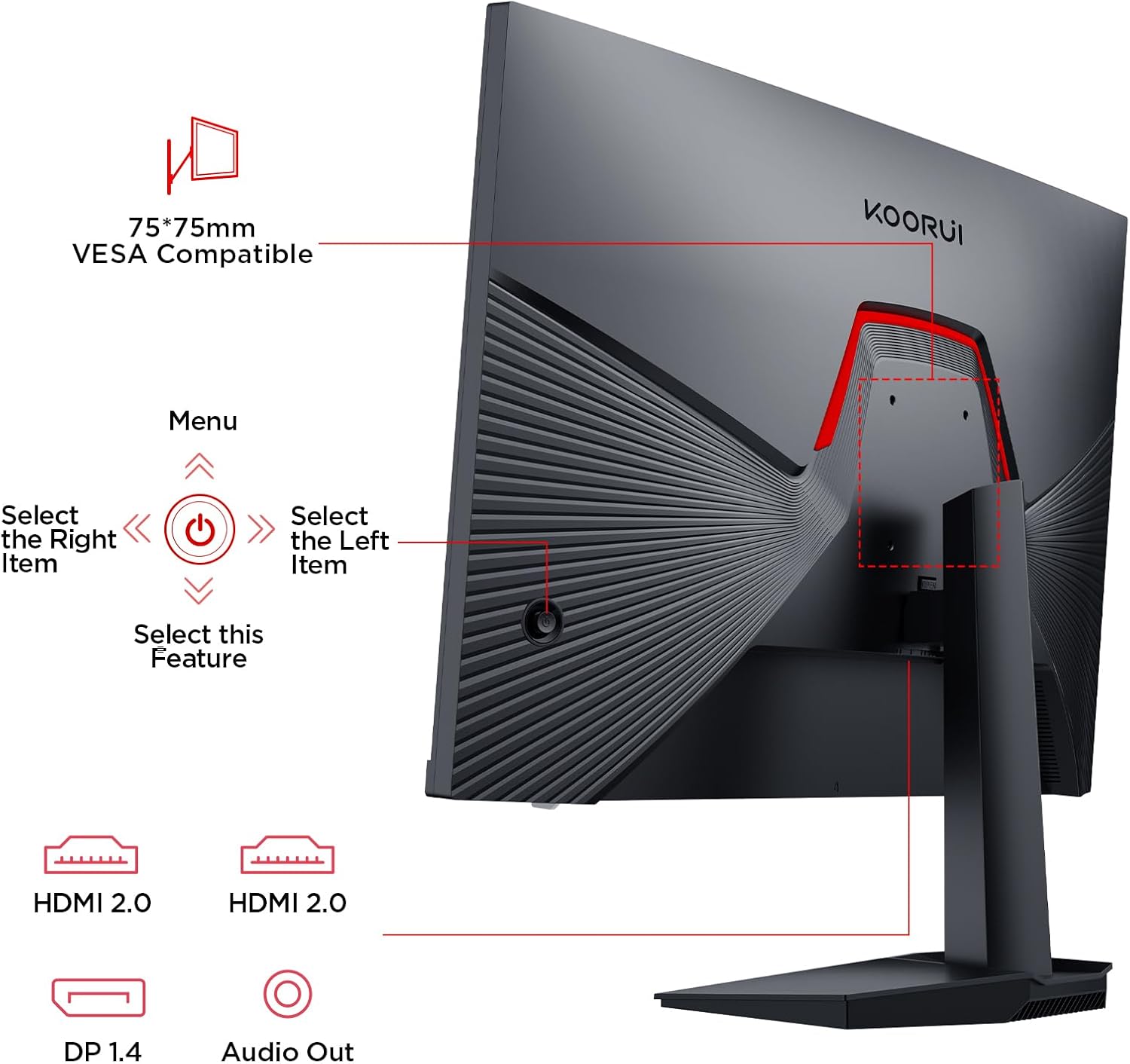 KOORUI G2411P 24-inch IPS FHD 200Hz Gaming Monitor