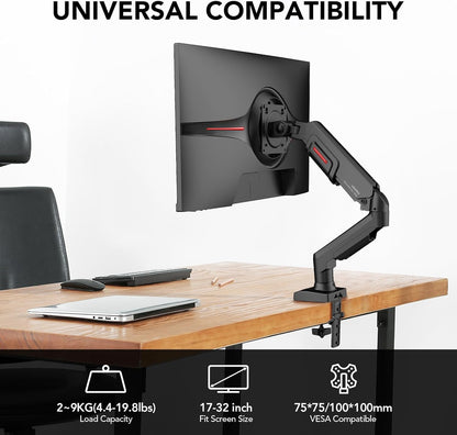 KOORUI KR20Y Desk Mount Single Adjustable Monitor Arm